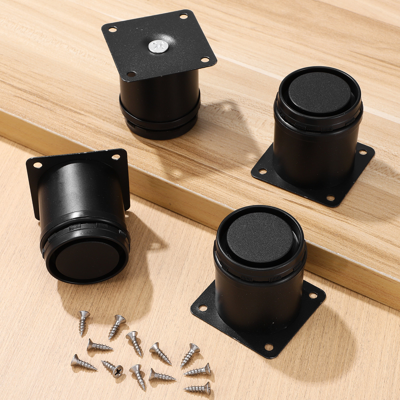Office Furniture Factory - 8Pcs Adjustable Table Legs Stainless Steel